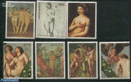 Paraguay 1982 Raphael 500th Birthday 7v, Mint NH, Art - Nude Paintings - Paintings - Raphael - Paraguay