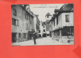 48 LA CANOURGUE Cpa Animée Place Au Blé           18 Edit MTIL - Sonstige & Ohne Zuordnung