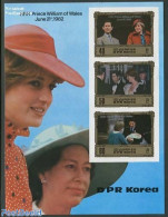 Korea, North 1982 Birth Of William S/s, Imperforated, Mint NH, History - Charles & Diana - Kings & Queens (Royalty) - Case Reali