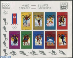 Korea, North 1978 Olympic Winter Games 7v M/s, Imperforated, Mint NH, Sport - Olympic Winter Games - Skating - Skiing - Skiing