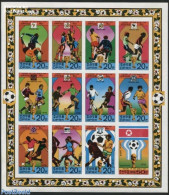 Korea, North 1978 Worldcup Football 12v M/s, Imperforated, Mint NH, Sport - Football - Korea (Nord-)