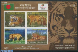 Bangladesh 2013 Tiger, Thailand 2013 S/s, Imperforated, Mint NH, Nature - Cat Family - Philately - Bangladesch