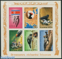 Korea, North 1978 Woodpeckers 6v M/s, Imperforated, Mint NH, Nature - Various - Birds - Maps - Woodpeckers - Géographie