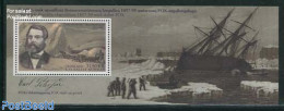 Greenland 2013 Carl Petersen Exepedition S/s, Mint NH, History - Nature - Transport - Explorers - Dogs - Ships And Boats - Unused Stamps