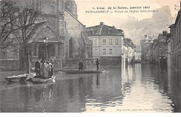 Crue De La Seine, Janvier 1910 - PETIT ANDELY - Portail De L'Eglise Saint Sauveur - Très Bon état - Les Andelys