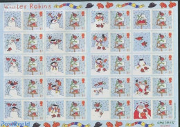 Great Britain 2003 Christmas, Label Sheet, Mint NH, Religion - Christmas - Nuovi