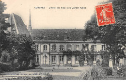 CONCHES - L'Hôtel De Ville Et Le Jardin Public - Très Bon état - Conches-en-Ouche
