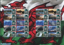Great Britain 2007 Glorious Wales, Label Sheet, Mint NH - Nuevos