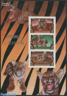 Korea, North 1982 Tigers 3v M/s, Imperforated, Mint NH, Nature - Cat Family - Corea Del Nord