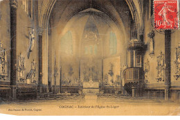 COGNAC - Intérieur De L'Eglise Saint Léger - Très Bon état - Cognac