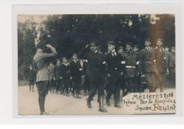 MEZIERES - Carte Photo - Militaires - Square Bayard - Très Bon état - Sonstige & Ohne Zuordnung