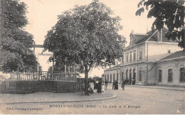 ROMILLY SUR SEINE - La Gare Et Le Kiosque - Très Bon état - Romilly-sur-Seine