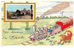 Bon Souvenir De MANOT - Carte Système - Très Bon état - Autres & Non Classés