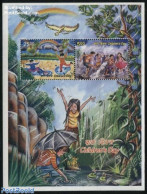 India 2015 Childrens Day S/s, Mint NH, Nature - Birds - Frogs & Toads - Art - Children Drawings - Unused Stamps