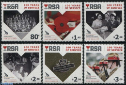 New Zealand 2016 RSA 6v, Mint NH, History - Nature - Performance Art - Various - Flowers & Plants - Dance & Ballet - U.. - Unused Stamps