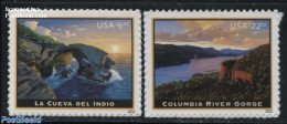 United States Of America 2016 Landscapes 2v S-a, Mint NH, Nature - Water, Dams & Falls - Nuevos