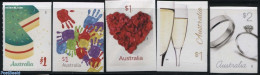 Australia 2016 Love To Celebrate 5v S-a, Mint NH, Health - Various - Food & Drink - Greetings & Wishing Stamps - Ongebruikt