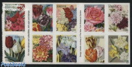 United States Of America 2016 Botanical Art 10v S-a (from Double Sided Booklet), Mint NH, Nature - Flowers & Plants - .. - Nuovi