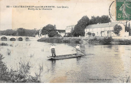 CHATEAUNEUF SUR CHARENTE - Les Quais - Bords De La Charente - Très Bon état - Chateauneuf Sur Charente