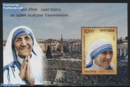India 2016 Saint Teresa S/s, Mint NH, Religion - Religion - Nuevos
