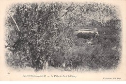 BEAULIEU SUR MER - La Villa De Lord Salisbury - Très Bon état - Beaulieu-sur-Mer