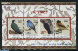 India 2016 Near Threatened Birds S/s, Mint NH, Nature - Birds - Unused Stamps
