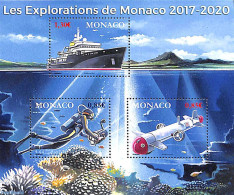 Monaco 2017 Explorations S/s, Mint NH, Nature - Transport - Ducks - Ships And Boats - Ongebruikt
