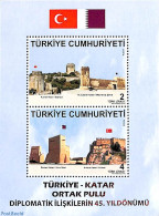Türkiye 2018 Joint Issue Qatar S/s, Mint NH, Various - Joint Issues - Art - Castles & Fortifications - Sonstige & Ohne Zuordnung