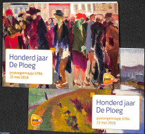 Netherlands 2018 100 Years 'De Ploeg'presentation Pack 576a+b, Mint NH, Art - Modern Art (1850-present) - Unused Stamps