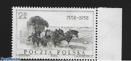 Poland 1958 400 Years Post. Without "Sämisch" , Mint NH, Nature - Horses - Post - Nuovi