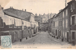 CARCASSONNE - La Rue Trévalle - Très Bon état - Carcassonne