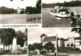 72637042 Rheinsberg Brunnen Schloss Park Personenschiff Prebelow Rheinsberg - Zechlinerhütte