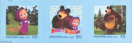 Russia 2019 Masha And The Bear 3v S-a, Mint NH, Art - Children's Books Illustrations - Andere & Zonder Classificatie