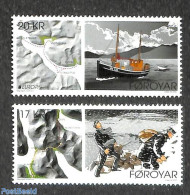 Faroe Islands 2020 Europa, Old Postal Roads 2v, Mint NH, History - Transport - Various - Europa (cept) - Post - Ships .. - Correo Postal