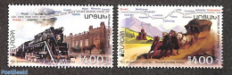 Nagorno-Karabakh 2020 Europa, Old Postal Roads 2v, Mint NH, History - Nature - Transport - Europa (cept) - Horses - Po.. - Poste