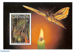 Grenada 1993 Titan Hawk Moth S/s, Mint NH, Nature - Butterflies - Autres & Non Classés