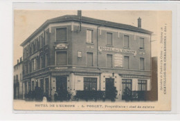 CHATILLON SUR CHALARONNE - Hôtel De L'Europe - L. Poncet, Propriétaire - Chef De Cuisine - Très Bon état - Châtillon-sur-Chalaronne