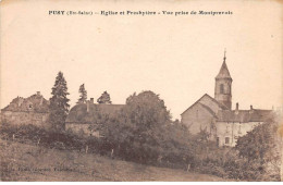 PUSY - Eglise Et Presbytère - Vue Prise De Montprevois - Très Bon état - Other & Unclassified