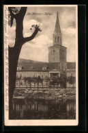 AK Mitau, Blick Vom Wasser Zum Kirchturm  - Letonia