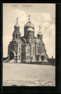 AK Libau, Totalansicht Der Kathedrale  - Letland