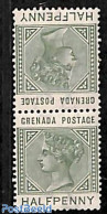 Grenada 1883 1/2d Tete-Beche Pair, Unused (hinged) - Other & Unclassified
