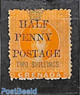 Grenada 1889 HALF PENNY POSTAGE Overprint 1v, Unused (hinged) - Other & Unclassified