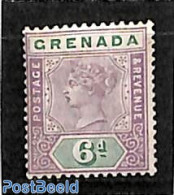 Grenada 1895 6d, Stamp Out Of Set, Unused (hinged) - Other & Unclassified