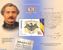 Romania 2022 Monitorul Oficial S/s, Mint NH, Art - Handwriting And Autographs - Unused Stamps