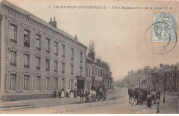 LE NOUVION EN THIERACHE - Hôtel Masson Et Rue De La Croix - Très Bon état - Andere & Zonder Classificatie