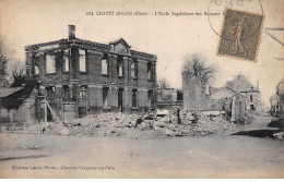 CHAUNY Dévasté - L'Ecole Supérieure Des Garçons - Très Bon état - Chauny