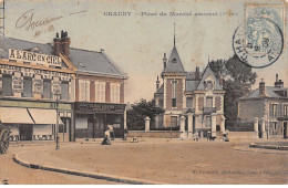 CHAUNY - Place Du Marché Couvert - Très Bon état - Chauny