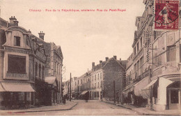CHAUNY - Rue De La République, Ancienne Rue Du Pont Royal - Très Bon état - Chauny