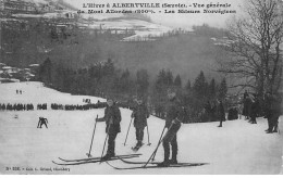 L'Hiver à ALBERTVILLE - Vue Générale Du Mont Allondas - Les Skieurs Norvégiens - Très Bon état - Albertville