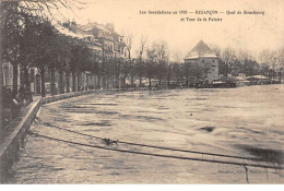BESANCON - Les Inondations En 1910 - Quai De Strasbourg Et Tour De La Pelotte - Très Bon état - Besancon
